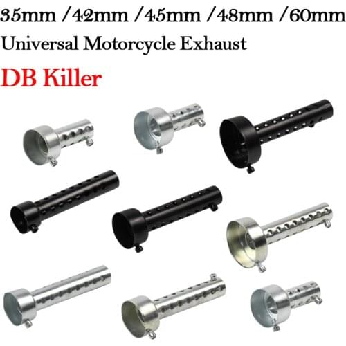 35mm 42mm 45mm 48mm 60mm Universal Motorcycle Exhaust Muffler DB Killer Stainless Steel Silencer Noise Sound For YAMAHA HONDA