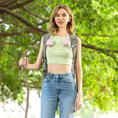 Neck Fan Portable Sport USB Charging Rechargeable Cooling 3 Speed Powered Wearable Ventilador Portatil Abanicos Cooling Sports