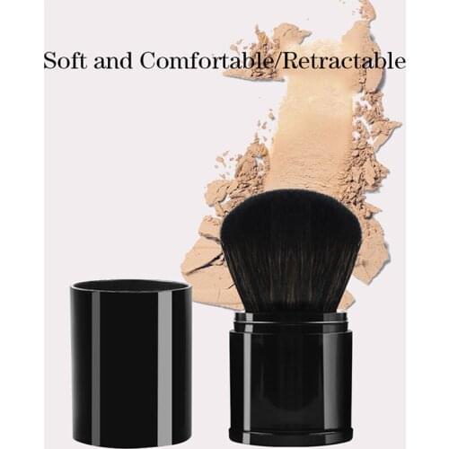 1Pc Retractable Makeup Brush 2 Colors Face Foundation Powder Eyeshadow Large Loose Powder Blush Brushes Makeup Tools Accessories