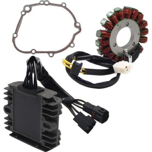Motorcycle Voltage Rectifier+Clutch Engine Cover Gasket+Ignition Magneto Stator Coil For Suzuki GSXR750 32800-21H00 11483-01H00