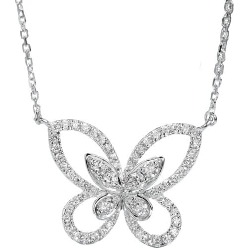 2.0 Carats Pear Cut Halo Pendant for Women Simulated Diamond 925 Sterling Silver Water Drop Pendant Necklace Jewelry