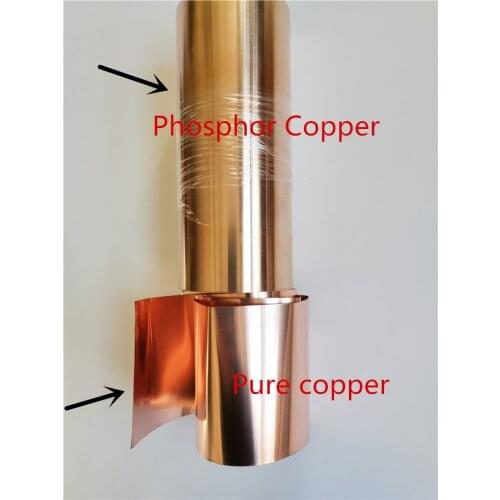 1M Phosphor bronze tape Qsn6.5-0.1 Phosphor green spring elastic copper sheet Tin phosphor bronze C5191