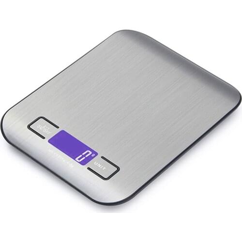 10/5kg Household Kitchen Scale Electronic Food Scales Diet Scales Measuring Tool Slim LCD Digital Electronic Weighing Scale Tool