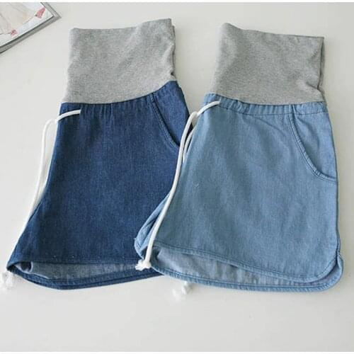 2019 Maternity Denim Loose Shorts Jeans Plus Size Clothes Pregnant Women Capris Pants For Pregnancy Clothing Maternity Pants