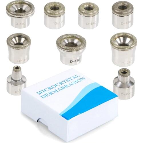 9 Tips Diamond Dermabrasion Microdermabrasion Accessory Tips Skin Peel massage roller Facial Care Tool