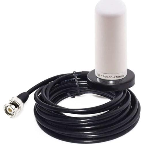 Vehicle/Car Mobile Radio VHF/UHF Dual Band Antenna BNC Male Connector Magnetic Base Mount 5M RG58 Cable For BC125AT Scanner