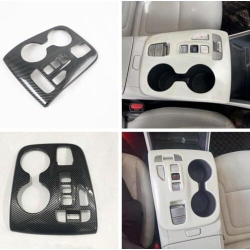 Car Styling Console Gearshift Decoration Frame Carbon Fiber Gear Panel Stickers Trim For Hyundai Tucson L 2021 Auto Accessories