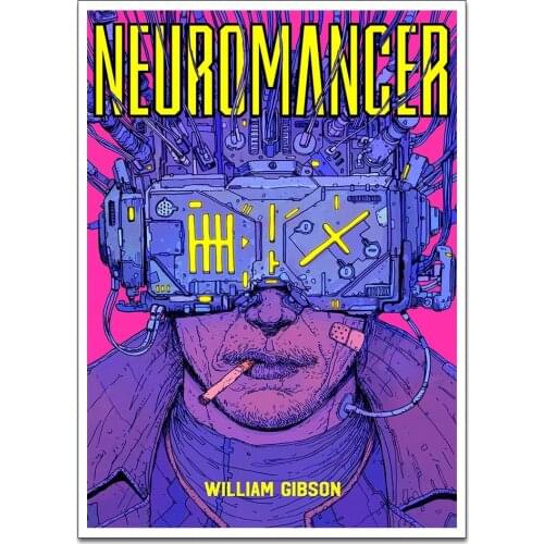 No Frame HD Home Decoration Printing Neuromancer William Gibson Poster Canvas Wall Art Oil Painting Living Room Decoration