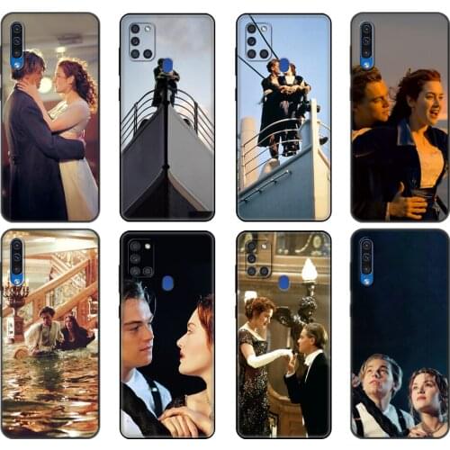 Black tpu Case For Samsung Galaxy A50 50S A30S A10 A01 A11 A21S A31 A41 A51 A71 M21 M30S S10 LITE Cover Shell Titanic Rose Jack