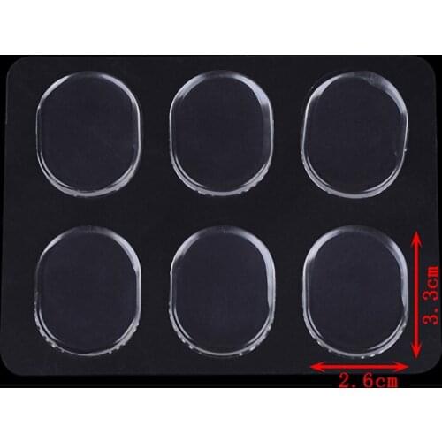 6pcs/set Snare Drum Mute Pad Drum Damper Gel Pads Snare Tom Drum Muffler Mute Transparent Percussion Instrument Accessories
