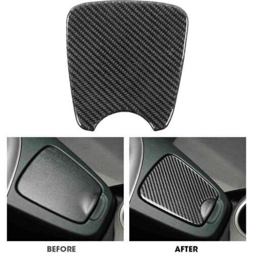 Console Cup Holder Panel Trim Carbon Fiber Cover Sticker Fit for Toyota Prius 2012 2013 2014 2015 LHD Auto style