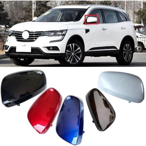 Roavia For Renault Koleos Kadjar 2012 2013-2018 Outer Rearview Mirror Cover cap Housing Side Mirror Lid Shell Trim Hood