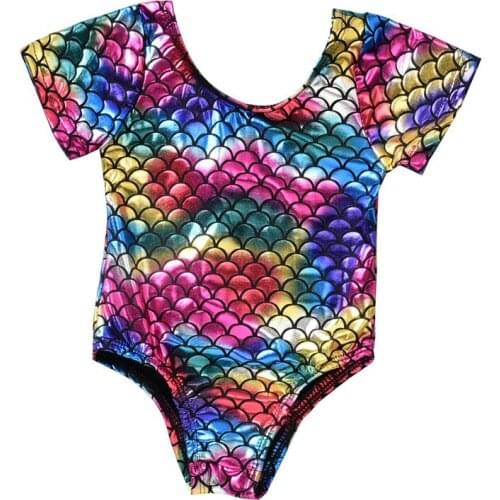 Summer Baby Girl Color Fish Scale Peach Heart One-piece Swimwear Children Fashion Girls Swimwear Toddler Swimwear
