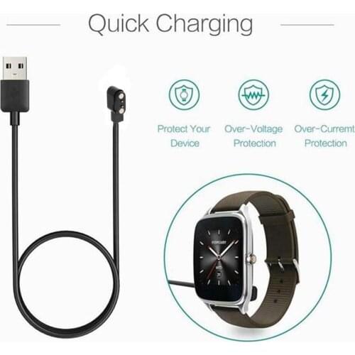 Magnetic Charging Cable For Smart Watch Cables with Black Charger Power Distances Wire Magnetic For 2 2.84mm Pins O6F7