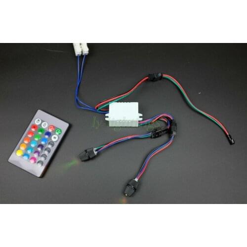 Mini Fiber optic light source 1w RGB led light engine 12v for car optical fiber light decoration night light IR remote 6mm