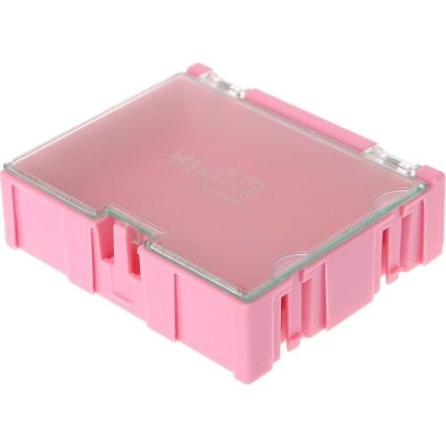 Mini SMD SMT Electronic Box IC Electronic Components Storage Cases 75x63x21mm