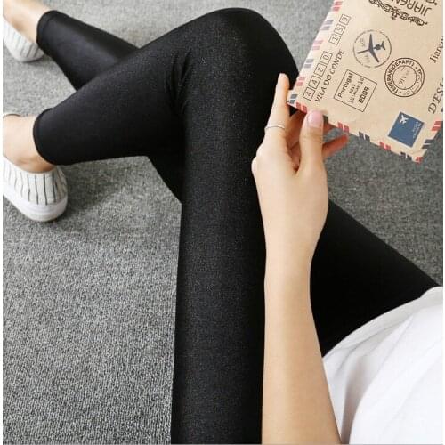 2 Pcs/lot New No Box Spring Autumn Gloss Women Show Thin Stretch Nine Points Pantyhose Popular Beautiful Breathable Fabric