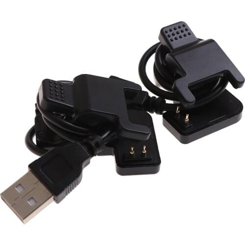 New TW64 68 For Smart Watch Universal USB Charging Cable Charger Clip Black 2/3 Pins Space Between 4/5.5/6 Mm Black
