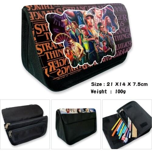 Stranger Things Movie Wallet Pencil Case Bag School Supplies Long Bags Student Gift Bag