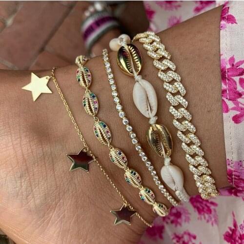 Wholesale fashion hip hop anklet foot jewelry with cz paved cuban chain for women lady beach styles foot jewelry gift