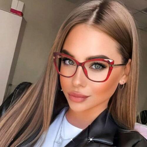 Plastic Titanium Anti Blue Light Men Women Optical Glasses Frames Tr90 Fashion Computer Eyeglasses 50201