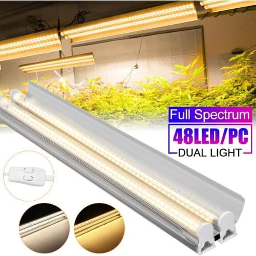 Complete Kit Grow Light 50CM LED Full Spectrum Bar Tube Lamp Plantas Cultivation Lights for Plants Jardin Greenhouse Hydroponics