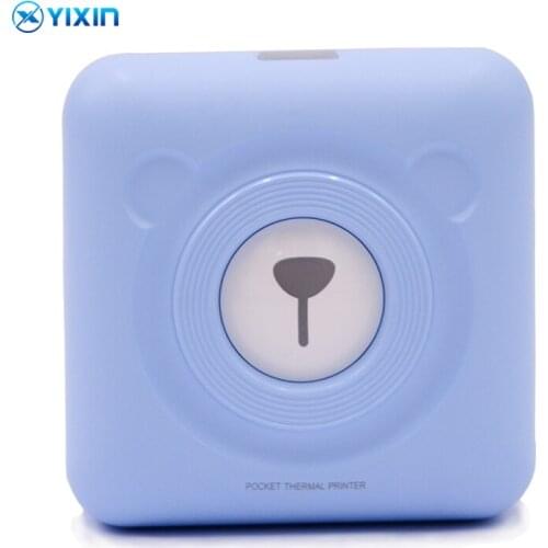 Mini Portable Thermal Printer Paper Photo Pocket Thermal Printer 58 mm Printing Wireless Bluetooth Android IOS Printers