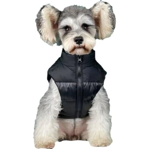 The Dog Face Pet Dog Clothes Luxurious Thick White Down Jacket Warm Autumn Winter Small and Medium French Bulldog Chihuahua Vest
