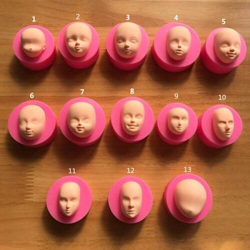 DIY Face Silicone Mold Resin Molds Chocolate Candy Jelly Baking Tools Polymer Clay Fondant Cake Decorating Tool Kitchen Supplies