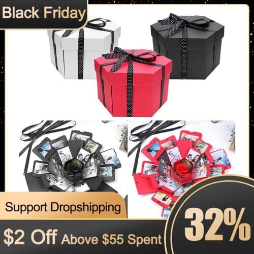 Surprise Hexagonal Exploding Boxes Handmade Birthday Gifts Perfume Cosmetic Photo Album Customization Anniversary Gifts
