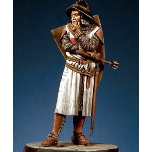 Unassambled 1/32 54mm ancient man stand Resin figure miniature model kits Unpainted