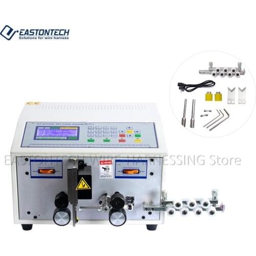 EW-01 metal wire cutting stripping machine used for computer cable assemblies