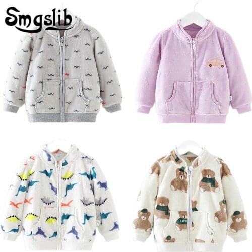 Baby Outerwear Toddler Boys Coat Flannal Kids Baby Girls Clothes Jackets For Girls Infant coat Children Clothing 0-6Years