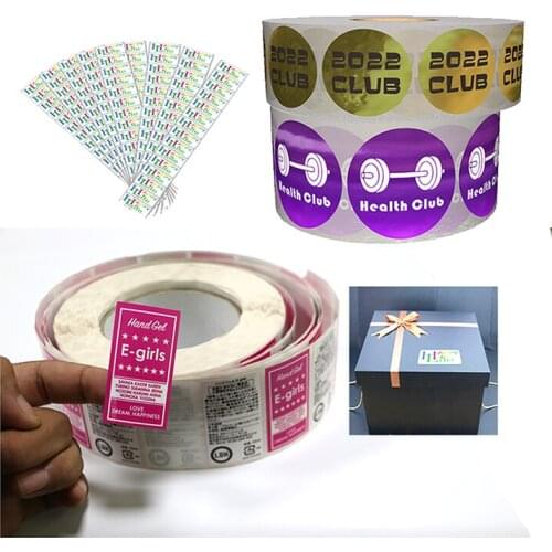 Custom Printed Round Product Sticker, Waterproof Plastic Round Sticker, Adhesive Paper Round Label Sticker