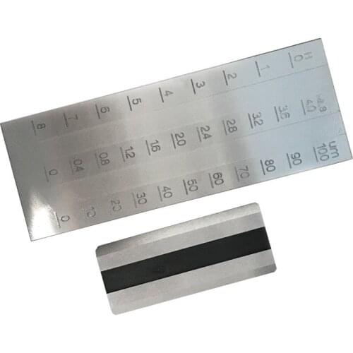 0-100 um PUSHEN Double Groove High Precision Coatings Scraper Fineness Meter