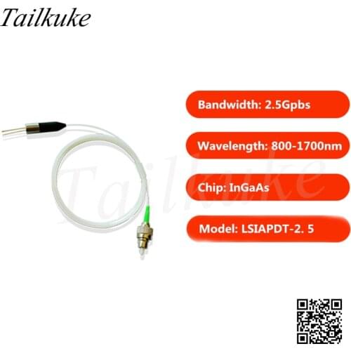 800-1700nm 2.5Gbps InGaAs Amplified Avalanche Photodiode Detector APD Fiber