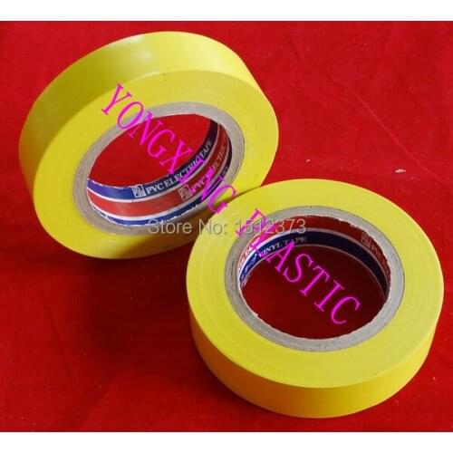 2piece/lot J20 electrical tape widh 18mm yellow color
