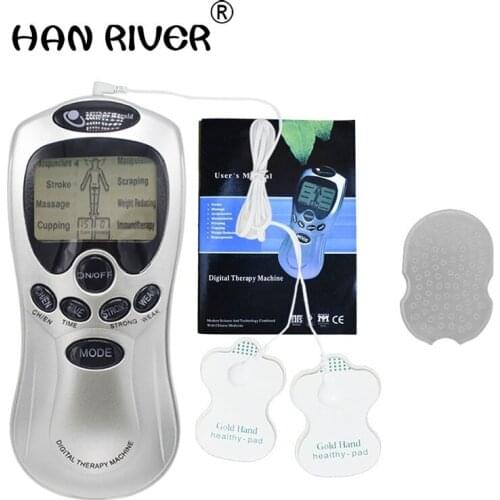 4 in 1 Body Healthy Care Digital Meridian Tens Therapy Massager Machine Relax Muscle Pain Relief Acupuncture Therapy High Qualit