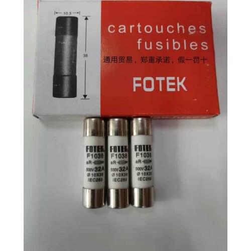5PCS FOTEK New Original FUSES F1038 10X38 500V 6A 10A 16A 20A 25A 32A