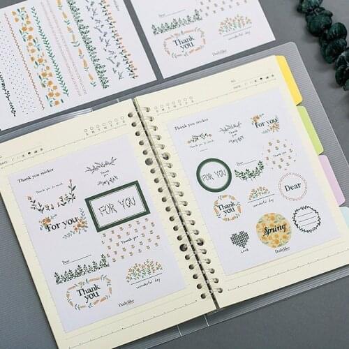 6PCS Cute New Thank You Children Stationery For DIY Albums Scrapbooking Diary Decoration Cartoon Depicting Sealing Stickers