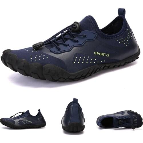 Dry Quick Summer Beach Outdoor Water Shoes Men Lightweight Breathable Hiking Sneakers Soft Non-slip Drain Socks Upstream Shoes