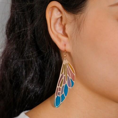 CHUNSHI EMO Euramerican Hot Selling Angel Wings Set Diamond Earrings New Simple Wing Earrings Pendant Earrings Wholesale