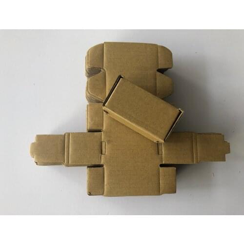 10pcs Thickened Kraft Paper Gift Box Brown Corrugated Paper Box DIY Crafts Packing Boxes Jewelry Cardboard Box 15 Sizes