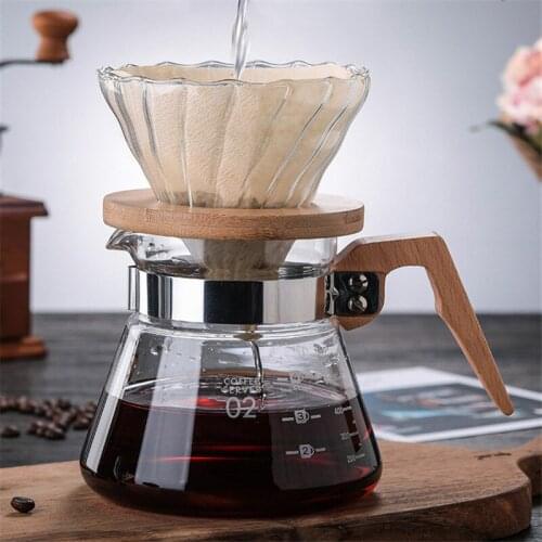 Creative Glass Heat Resistant Coffee Pot Carafe Espresso Coffee Maker Transparent Kettle Heatable Water Jug Barista Percolator