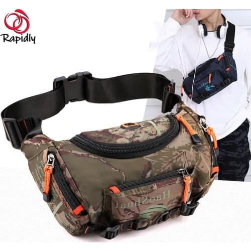 Multi-function Fishing Bags Waterproof Travel Bag Bumbag Waist Money Belt Passport Wallet Zipped Pouch Camouflage Waist Packs