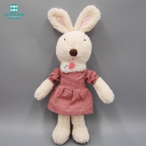 30cm-60cm Doll Clothes for Rabbit Bear Plush Toys Soft dress Skirt Sweater Play house Dolls Accessories