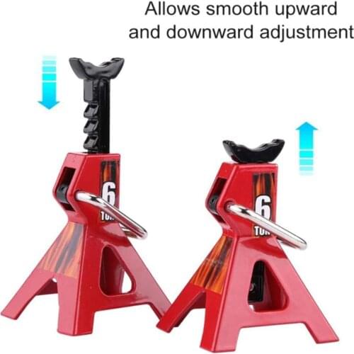 6T Car Floor Jack Stand Lift Pair Rack Repairing Protective Stand Adapter Tire Change Lifting Equipment For SCX10 D90 CC01 TRX4