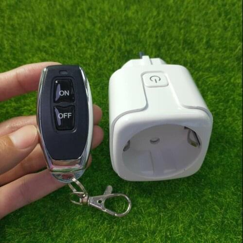RF Remote control switch socket AC110V 220v European EU standard plugs 433mhz light/lamp power on and off