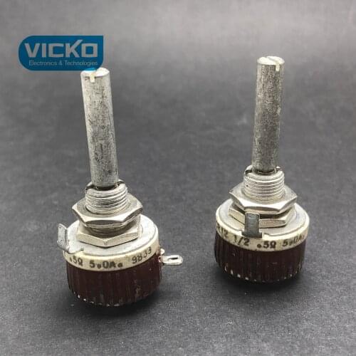 ORIGINAL CR12 spiral arm porcelain power adjustable rheostat 12.5W resistance 0.5R 5A Thread + shaft length 35MM switch