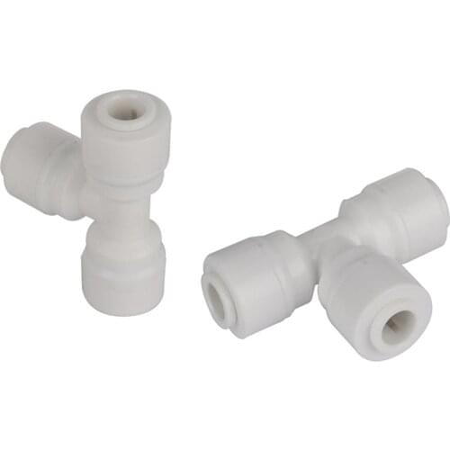 6mm T-type Slip-Lock connector Pneumatic Hose Quick Connectors Industry Dust Removal Cooling System Fittings 5 Pcs